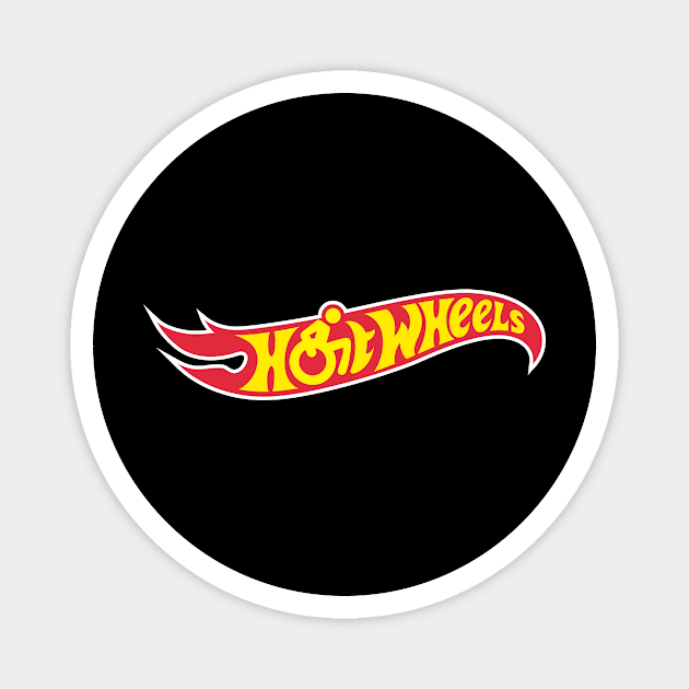 Hotwheels on Wheels Magnet by IlanB